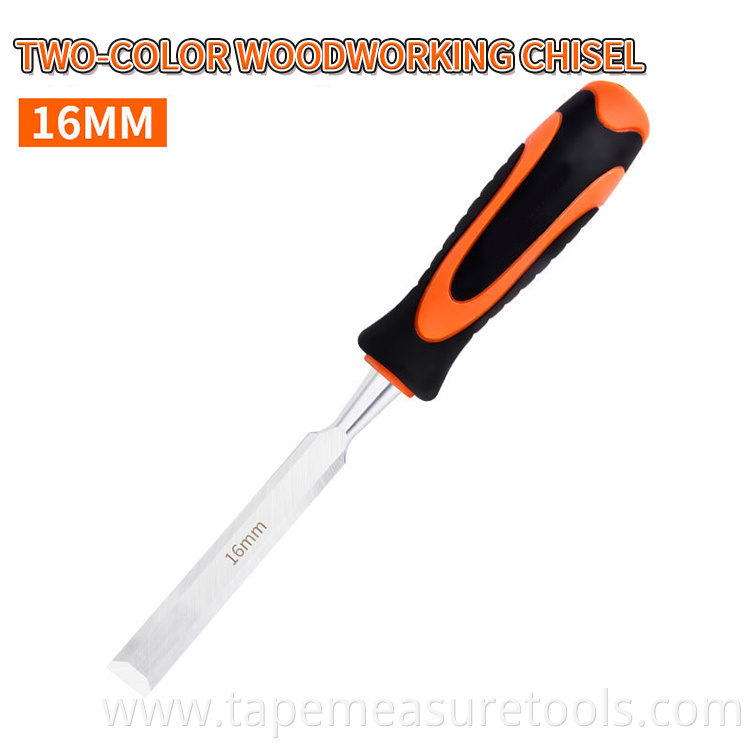 ProBon chrome vanadium steel +ABS TPR double material handle woodworking chisel set